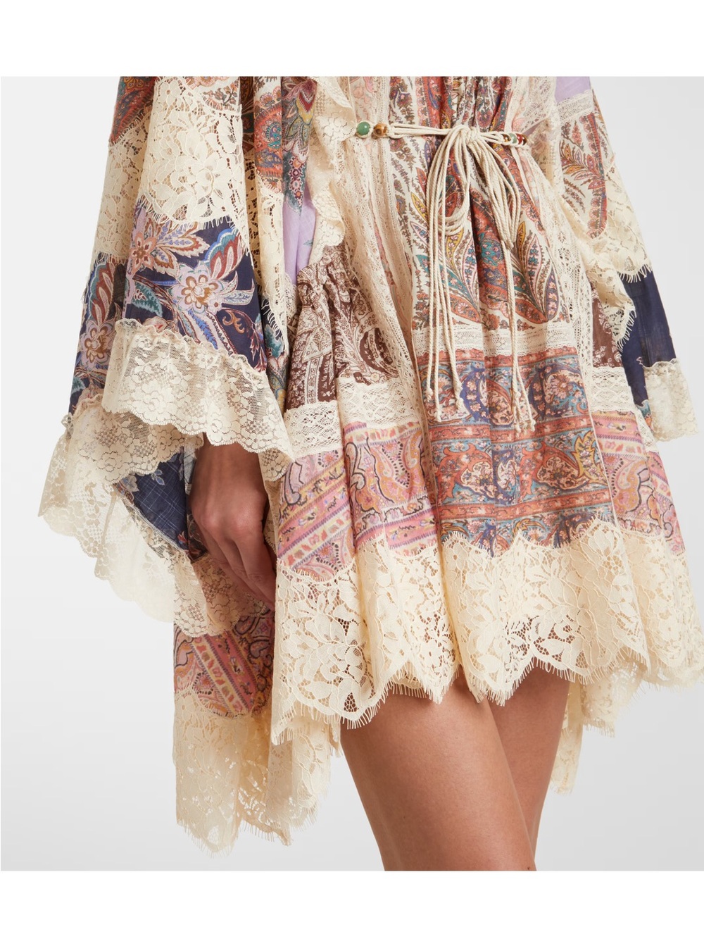 Zimmermann Rhiannon Billow Mini Dress Designer Size 0 - Picture 7 of 9